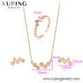 64504 Xuping fashion jewellery import accessories vogue gold bridal jewelry set China wholesale